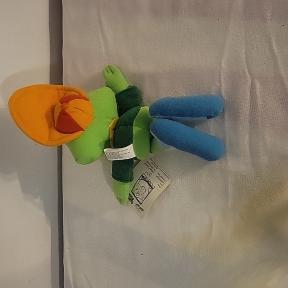 Kellogs Cereal Honey Smacks "Dig Em Frog" 8" Plush Soft Toy Stuffed Animal, 1998 - Picture 4 of 8